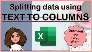 Quickly SPLIT DATA using Text to Columns tool (Excel for beginners tutorial in 4 mins)