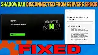 How to Fix Shadowban:Disconnected from servers Error in Modern Warfare 2 & Warzone 2