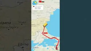 Bursa Turkey to Brasov Romania #bursa #turkey #brasov #romania #map #palestine #travel #uae#pakistan