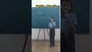 Speech on 'World Red Cross Day' - Anshika (Class 5th)