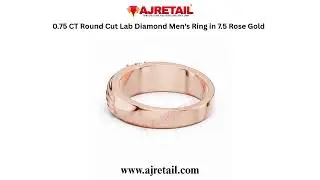 0.75 Ct Lab Diamond Men&rsquo;s Ring | 14K Rose Gold Luxury Look