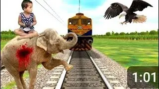 Mind-Blowing: Train Stops as Heroic Elephant Saves Baby | Cartoon Trend