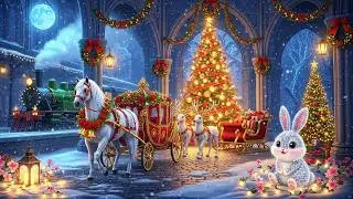 Christmas Palace Train Tour in 4K ✨ Most Magical Christmas World Journey (Relaxing Ambience)