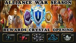 ALLIANCE WAR SILVER 1 BRACKET REWARDS CRYSTAL OPENING #MCOC #KABAM #crystalopening #alliancewar