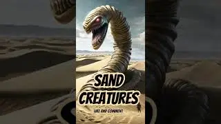 Giant Sand Worm Creatures #megalophobia #sandworms #scary #ai #shorts #trending #monster