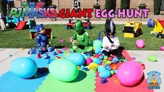 Pretend Play PJ MASKS GIANT EASTER EGG HUNT