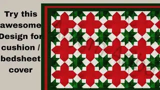 Bedsheet / Cushion / Pillow Design Sewing tutorial | Cutting & Stitching tutorial |
