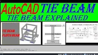 Tie beam||#autocad #civilengineering #autocaddrafting #construction #autocadinhindi #architecture 