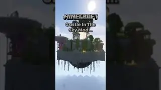 Minecraft sky castle mod  #Shorts