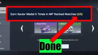 Earn savior medal 5 times in mp ranked matches | mission successful