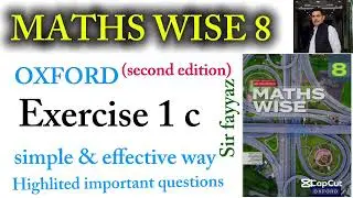 MATHS WISE 8 | EXERCISE 1C |  UNIT 1 Sets | OXFORD SECOND EDITION | EX 1C | Chapter 1 | 8th