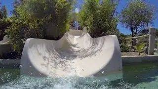 Lightning Falls - Thunder Trough : Water Slide #3 (HD POV) at Six Flags Hurricane Harbor