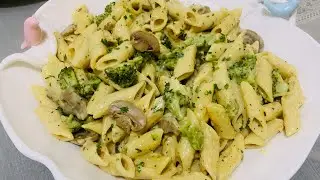 Creamy Broccoli & Mushroom  Pasta ||Quick and Easy  Dinner ideas  || Maria's kitchen Routine