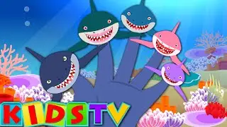 Finger Family Shark | Fish Finger Family | Nursery Rhymes Kids Tv Nursery Rhymes