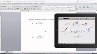 inverse secant and cosecant