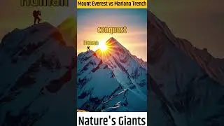 Mount Everest vs Mariana Trench: The Ultimate Showdown #Shorts #Short