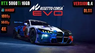 RTX 5060 Ti 16GB Assetto Corsa EVO Early access | Assetto Corsa RTX 5060 Ti & i5 14400F Benchmark