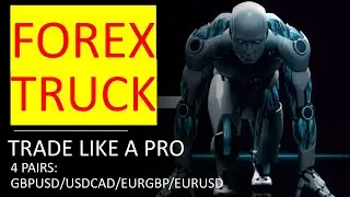 FOREX TRUCK EA MT4 : TRADE LIKE A PRO: TRADE 4 PAIRS: GBPUSD, USDCAFD, EURGBP, EURUSD