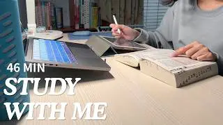 STUDY WITH ME in the afternoon, white noise | 2025.12.22 (Mon.)