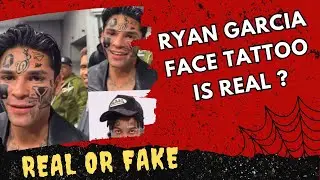 Ryan Garcia Face Tattoo Real or Fake | is Ryan Garcia Face Tattoo Real? | Reality | Fact Check
