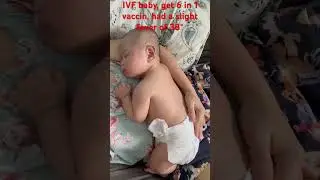 IVF baby, first dose of 6 in 1 vaccin #ivf #baby #babyivf #ytangan #babyboy #cutebaby #6in1vaccin