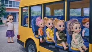 Sab Log School Gaye | School Morning Routine | Funny Doll School Story 😂🎒