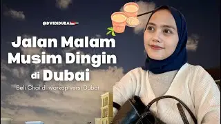 Suhu 15°C tapi rasanya kayak dibawah 10°C jalan malam musim dingin di Dubai 