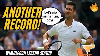 Djokovic sets another record at Wimbledon and jokes about sipping margaritas on beach with rivals