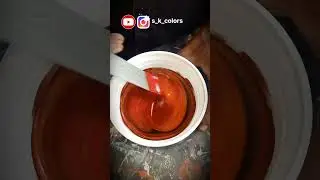 RED orange Pu metallic paint #shortvideo #shorts #subscribe