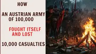 Как австрийская армия численностью 100 000 человек сражалась и проиграла (потери 10 000 человек)