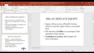 EQUITY AND TRUST LAW