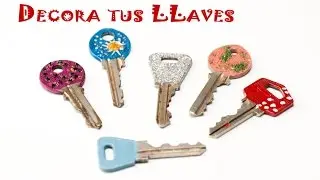 Decorar Llaves con Colores Purpurina Pegatinas o Dibujos