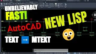 😲 Вы не поверите, как быстро этот AutoCAD LISP преобразует текст в многострочный текст!