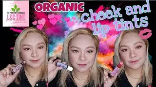 ORGANIC CHEEK AND LIP TINTS SWATCHES || FIRST IMPRESSION