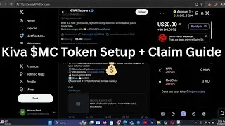 Kiva $MC Token Airdrop Tutorial | How to Setup Kiva Network & Add $MC Contract Address.#Kiva