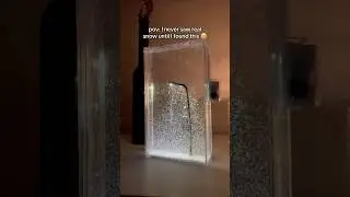 Does it snow in your city?❄️ #snow #lamp #gift
