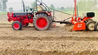 कम्प्यूटर मांझा पर क्या सही काम करेगा ये ट्रैक्टर।Mahindra 585 Xp Plus with 7 feet computer levler
