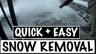 FASTER SNOW REMOVAL WITH LEAF BLOWER!