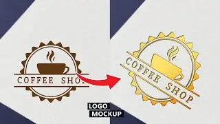 How to make Golden Logo Mockup in  Adobe Photoshop