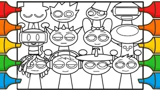 Incredibox SPRUNKI | Satisfying Coloring SPRUNKI characters Pages