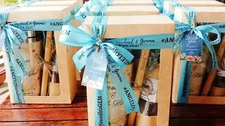 DIY Wedding Souvenir for Principal Sponsor 😍 (Made with love on our Wedding day)#wedding #souvenir