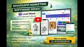 WhatsaAPP Buttons Software | Lead Wave |  Full Demo Video For Button Software | #whatsapp