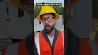 work smart, not hard💯 #respectworkers #constructionproject #construction