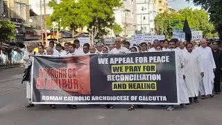 Peace procession for Manipur