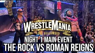 The Rock VS Roman Reigns WWE Action Figure Match! | DCW Wrestlemania Night 1 Main Event! (WWE PicFed