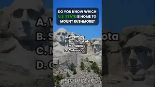 🌍🗿❓ Geography Trivia: Which U.S. State Is Famous for Mount Rushmore? #geography #geographyquiz #quiz