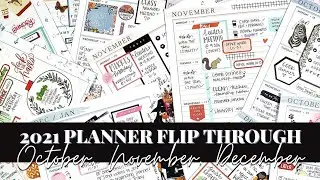 2021 PLANNER FLIP THROUGH| The Happy Planner| October, November & December After The Pen
