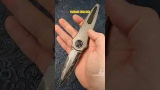 Paragon Warlock Gravity Knife - Copper Damascus #knife #edc #gravityknife #blades