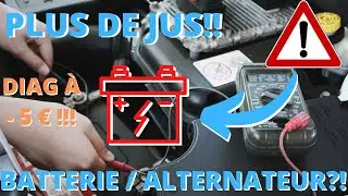PROBL&Eacute;ME &Eacute;LECTRIQUE : Batterie HS ou Alternateur HS ? | Diagnostiquer la panne pour moins de 5 &euro; !