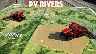 Farming Simulator 25 Live  PV Rivers 4x Map Gameplay by Dajnet